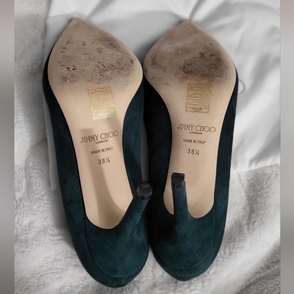 Jimmy Choo Dark Green Women's Shoes - Picture 6 of 10